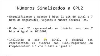 SISTEMAS DIGITAIS  Como representar Números Binários Negativos com Complemento a 2 [upl. by Noiramaj]