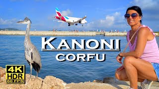 Kanoni Corfu Greece  Vlacherna Monastery 4K 60fps HDR  UHD  💖 The best places 👀 Walking tour [upl. by Manson]