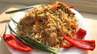 Плов из булгура с курицей Вкусный рассыпчатый плов без риса [upl. by Erihppas]