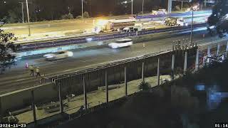 Warringah Freeway Upgrade  Overnight Work time lapse  Friday 22 November 2024 [upl. by Nosidam]