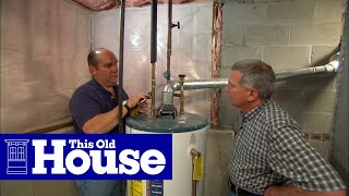 How to Replace a Corroded WaterHeater Fitting  This Old House [upl. by Pinkerton]