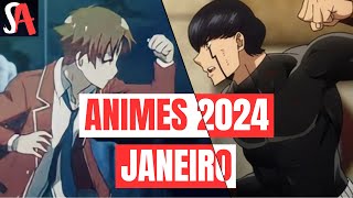 NOVOS ANIMES E CONTINUAÇÕES DE JANEIRO DE 2024  Mini Guia da Temporada [upl. by Dwane]