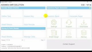 Addmen OMR Software Introduction to Main Interface [upl. by Yong]