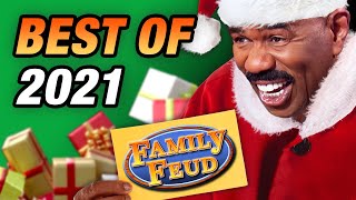 2021s FUNNIEST Family Feud answers [upl. by Nassah]