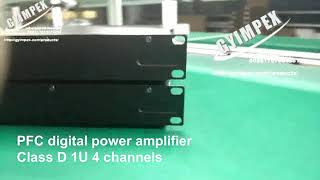 digital power amplifier 1U with PFC Class D [upl. by Cooperman]