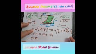 Bulatan perimeter dan luas SPM KSSM Matematik [upl. by Winchester]