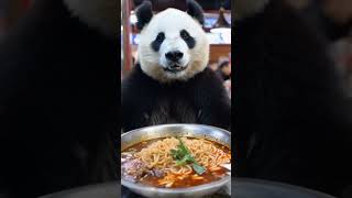 Panda Restaurant panda noodles training delicious magical animals [upl. by Margaretta]