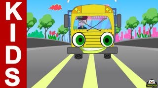 Wheels On The Bus Go Round And Round  Kids Songs amp Nursery Rhymes With Lyrics By TingooKids [upl. by Nordine]