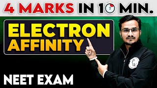 Electron Affinity  4 Marks in 10 Minutes For NEET Exam [upl. by Nyret]