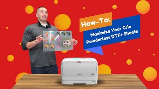 How To Maximize your DTF Sheet  Crio Powderless DTF [upl. by Mosira344]