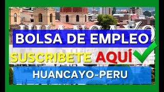 ⭕ EMPLEOS EN HUANCAYO PERU  OFERTA DE EMPLEO  TRABAJO A NIVEL NACIONAL  BUSCO UN EMPLEO [upl. by Nachison139]