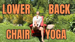 10 Minutes Chair Yoga for Lower Back Pain [upl. by Dhaf601]