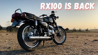 YAMAHA RX100 Is Back In Stock Condition DEV ON WHEELS [upl. by Cull166]