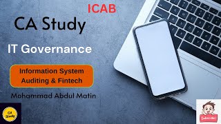 ICAB Professional level IT Information System Auditing amp Fintech Abdul Matin CA Study [upl. by Eelyak63]