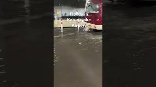 Floods in Katunayake Airport flood news slnews [upl. by Aisatnaf739]