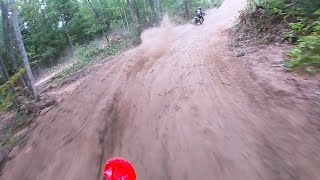 Pushing myself  Hardy Dam MX on a 450 Chasing a Pro [upl. by Yoj]