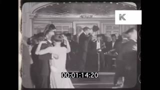 1920s Nightlife Hotel Ballroom Nightclub Dancing HD From 35mm Film [upl. by Eerolam]