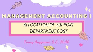 Akmen I  UTS  Allocation of Support Department [upl. by Bonneau]