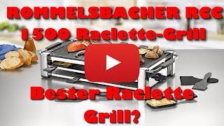 ROMMELSBACHER RCC 1500 Raclette Grill Review  Bester Raclette Grill [upl. by Armil]