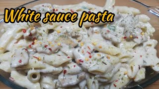 White Sauce Pasta  Easy Homemade White Sauce Pasta Recipe [upl. by Analos]