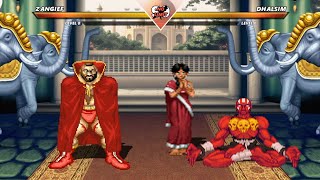 ZANGIEF vs DHALSIM  High Level Awesome Fight [upl. by Afirahs]