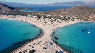 Παραλία Σίμος Ελαφόνησος  Simos Beach Elafonisos Greece Aerial  Drone [upl. by Rosenbaum]