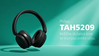 Philips bežične slušalice koje se stavljaju preko ušiju TAH5209 [upl. by Jurdi168]