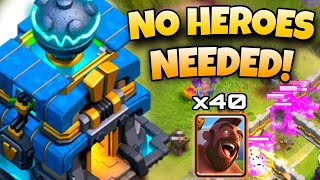 NEW Town Hall 12 NO HEROES Attack Strategy TH12 Blizzard Mass Hogs  CLASH OF CLANS [upl. by Cumine]