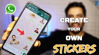 How To Create Your Own Personal Stickers On WhatsApp Hindi [upl. by Noorah]