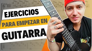 Ejercicios para guitarra principiantes [upl. by Inilahs]