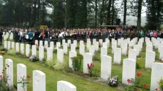 53 Abide with me singing at Oosterbeek cemetery [upl. by Ojeibbob]