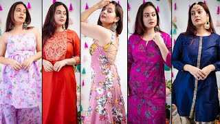 Myntra Trendy Kurta Sets for this Festive Season  Mahima Giri [upl. by Lewert]