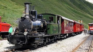 DFB Dampfbahn Furkabergstrecke Locomotive VZ HG 23 6 Visp  Zermatt [upl. by Worra]