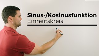 SinusKosinusfunktion verdeutlicht mit Einheitskreis Kreisfunktionen  Mathe by Daniel Jung [upl. by Marlea]