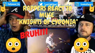 Rappers React To Muse quotKnights Of Cydoniaquot LIVE IN ROME [upl. by Accissej]