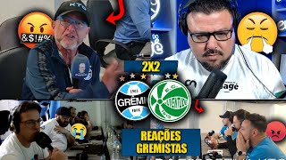 REAÇÕES dos GREMISTAS FURIOSOS com o EMPATE  GRÊMIO 2X2 JUVENTUDE REACT BRASILEIRÃO 2024 [upl. by Sinnel]