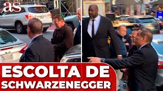 El ESCOLTA de SCHWARZENEGGER se hace VIRAL por su TAMAÑO [upl. by Aisya]