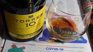 Torres 10 Imperial BrandyWine Grape Spanish BrandyGran Reserva Brandy [upl. by Nadroj]