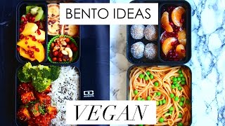 ♡ BENTO BOX LUNCH IDEAS  VEGAN ♡ [upl. by Quentin]