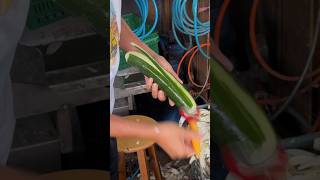 Master of peeling cucumbers with incredible speed [upl. by Winfred]