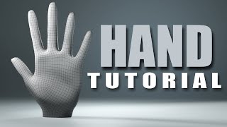 Blender Hand Modeling Tutorial [upl. by Einnod]