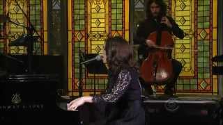 Regina Spektor  All The Rowboats Live on David Letterman with Lyrics [upl. by Radek]