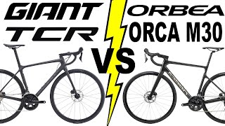 Giant TCR Advanced 2 VS Orbea ORCA M30 2021 [upl. by Kroo240]