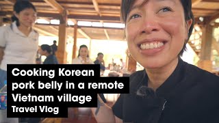 Cooking Korean pork belly in a remote Vietnam village  Day 3 Son La [upl. by Musette35]