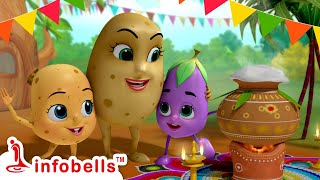 Baby Aloo Ekkadiki Velutondi  Sankranti Veduka  Telugu Rhymes for Children  Infobells [upl. by Warrenne168]