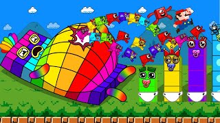 Finish The Pattern Mario and Numbers Take Pregnant Numbers in Rainbow Funny DIY  Max Toons DTM [upl. by Lednyc]