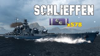 World of WarShips Schlieffen  5 Kills 284K Damage [upl. by Talmud]