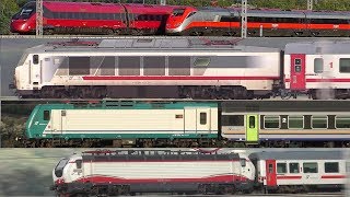 1 ORA di Treni Alta Velocità Intercity e Regionali  INCROCI • DD RomaFirenze • Ponzano Romano [upl. by Crain796]