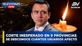 Apagón nacional inesperado Gobierno no ha pronunciado cuál fue la causa  Televistazo 7 PM ENVIVO🔴 [upl. by Hedgcock]