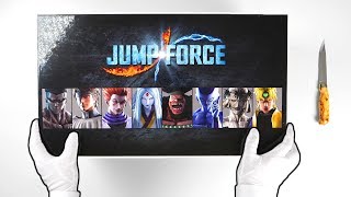 Unboxing JUMP FORCE Collectors Edition Press Kit  Gameplay [upl. by Cost]